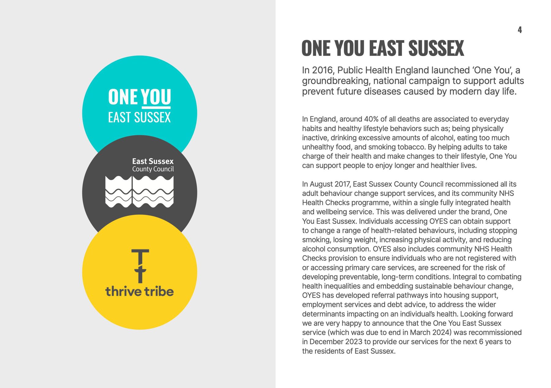 Annual report introduction spread