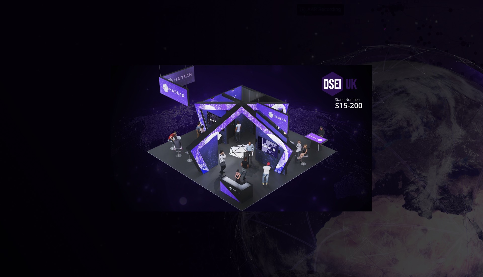 Hadean booth at DSEI 2025