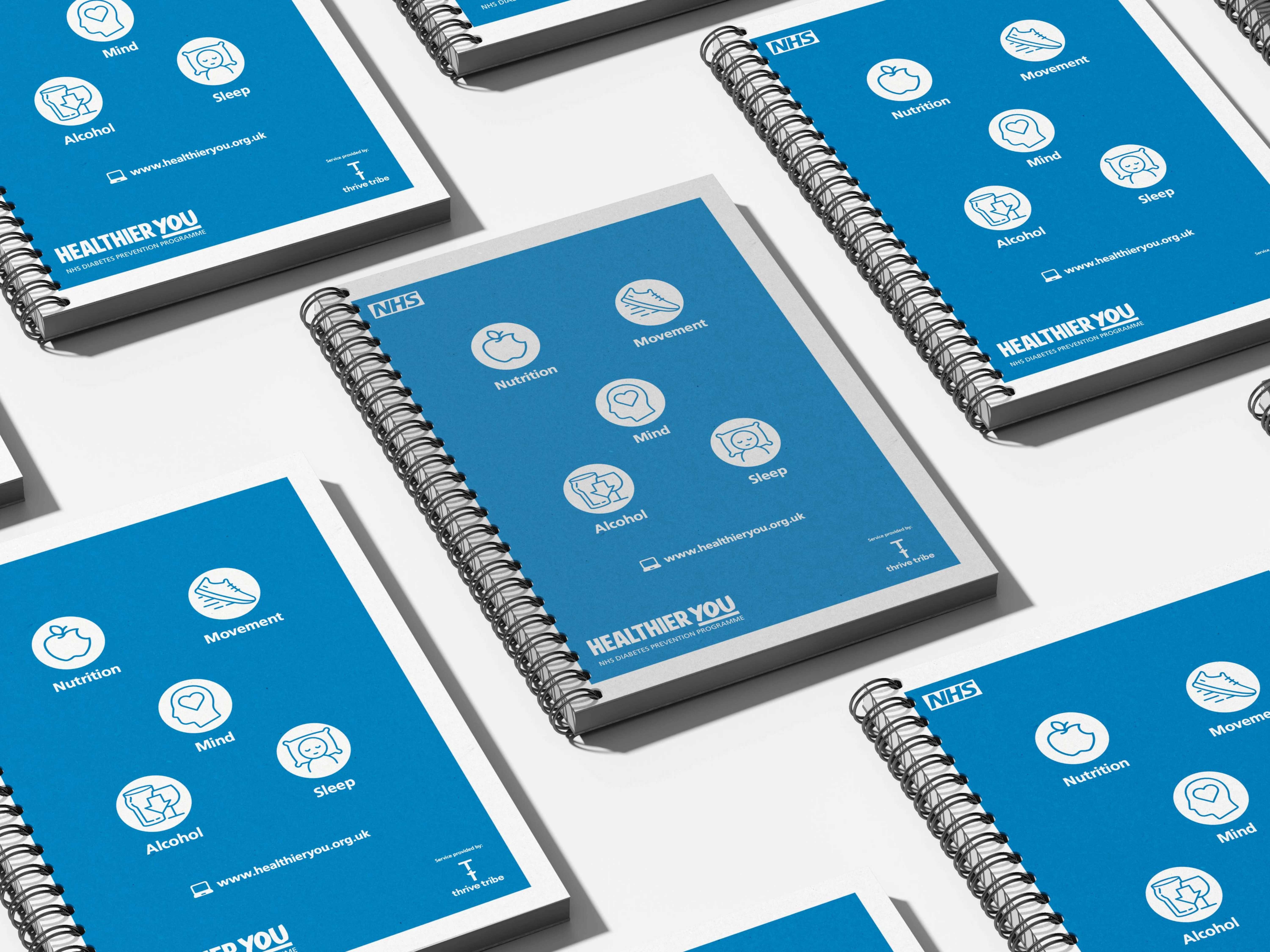 Healthier You wellbeing journal — spiral-bound cover