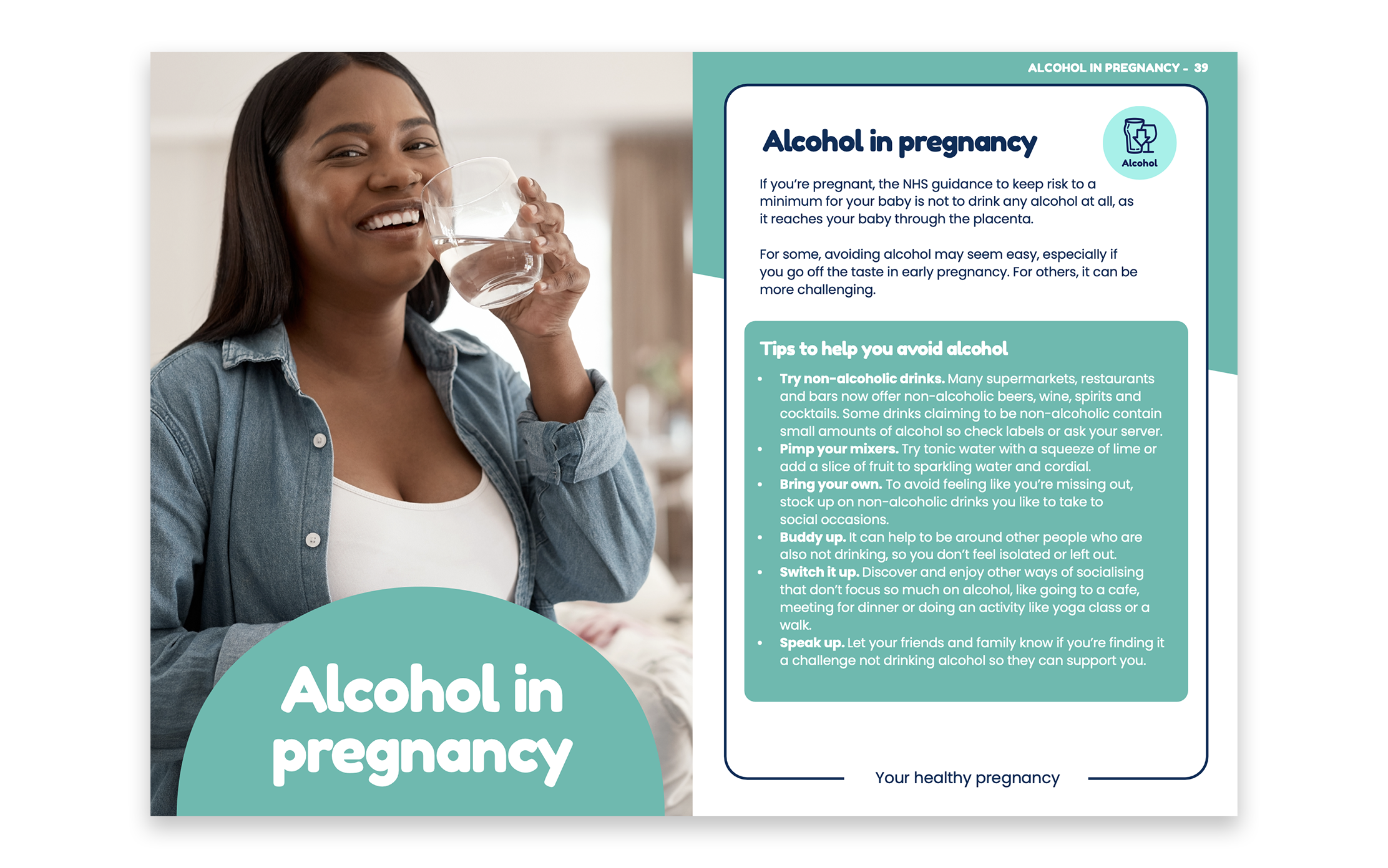 Sleeping well in pregnancy interior spread