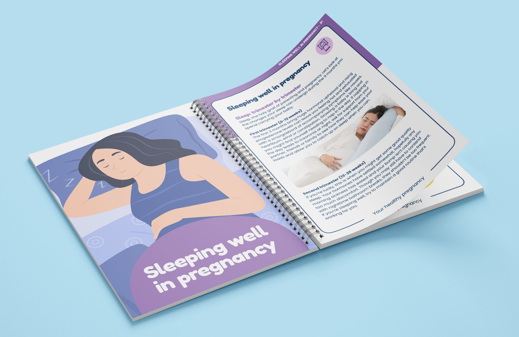 Healthy Pregnancy journal lying flat